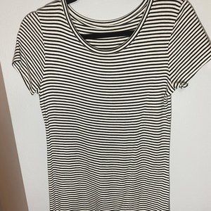 Black and White Striped Dress
